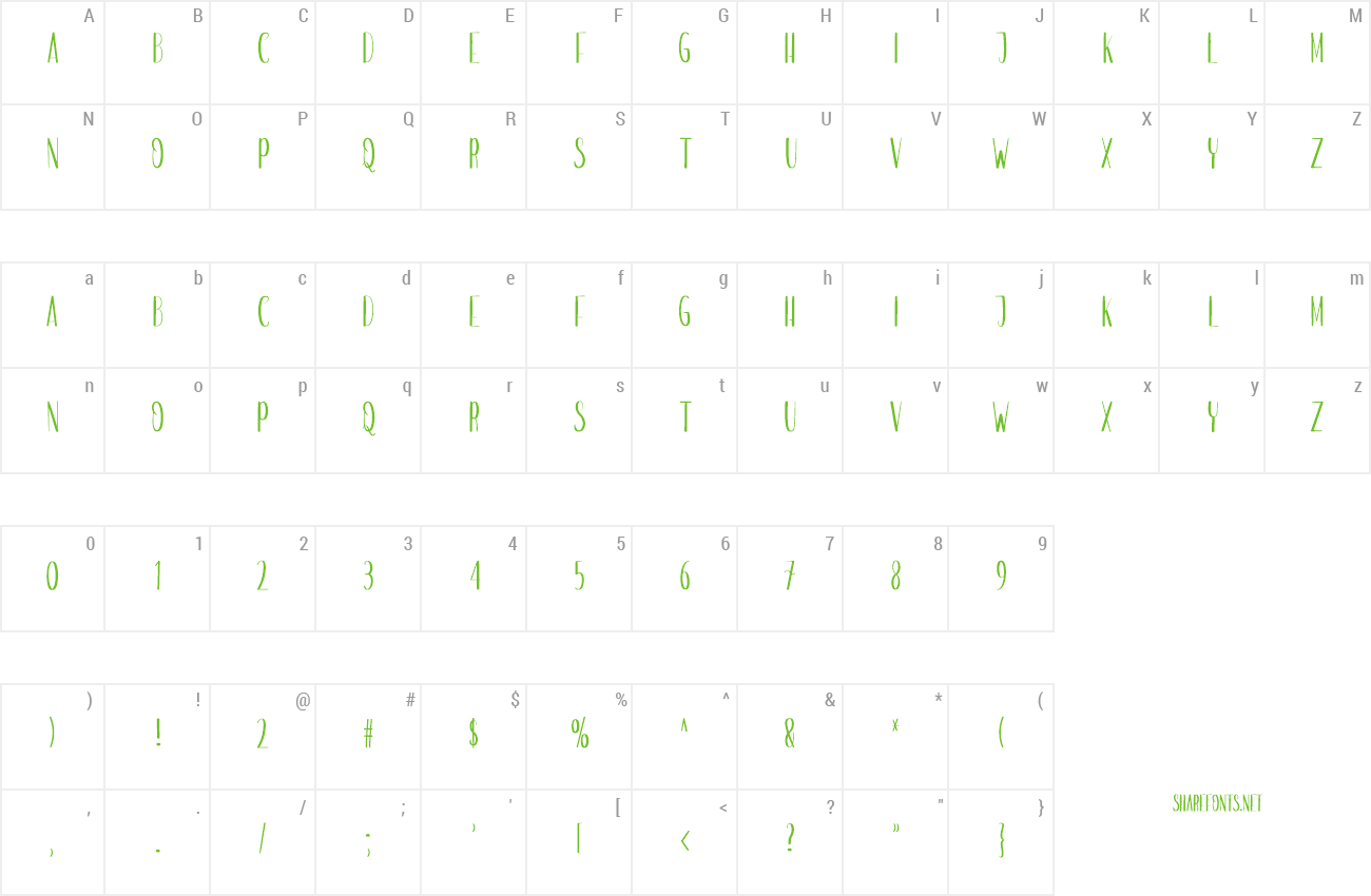 Font Planner Notebook preview